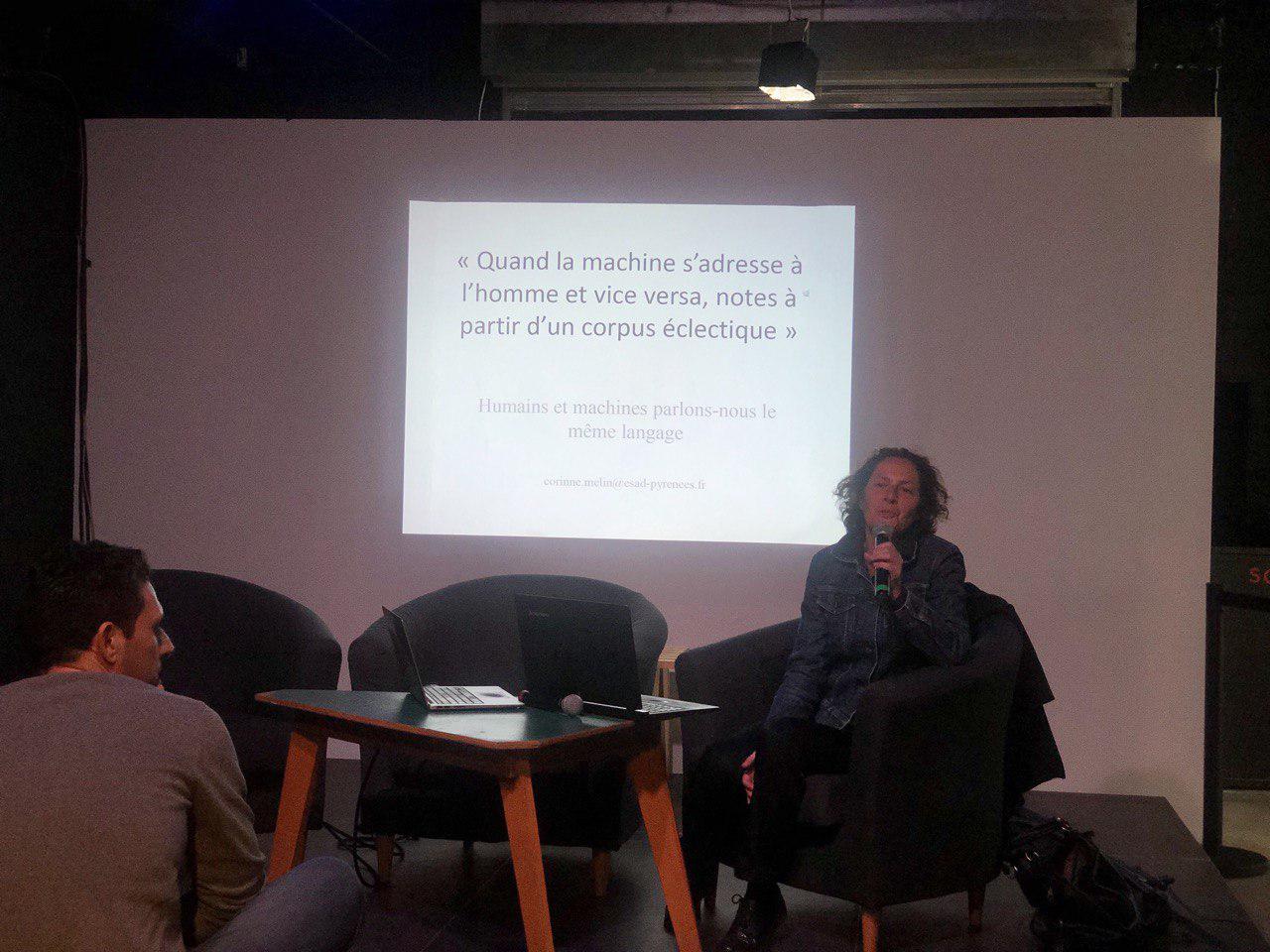 photographie de la conférence de Corinne Melin.