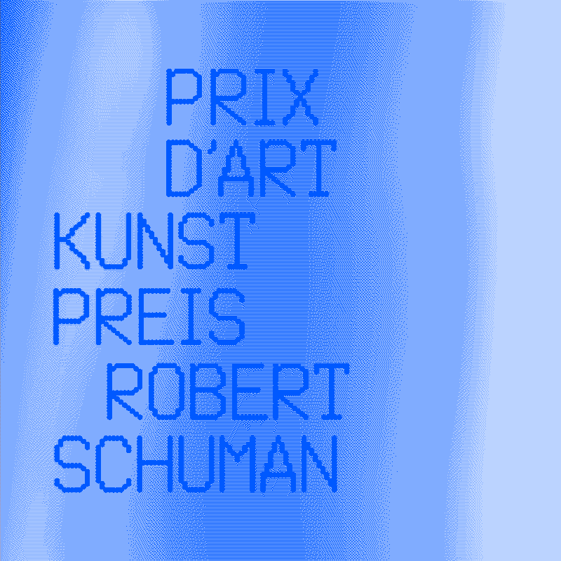 image dégradé de couleur avec écrit en grand prix d'art kunstpreis robert schuman