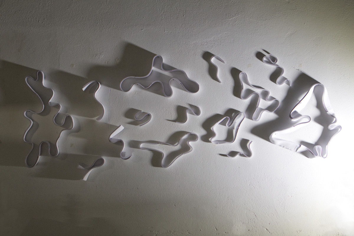 images 3D d'un objet, l'image ne montre que la structure de l'objet et ressemble à une gigantesque architecure brune