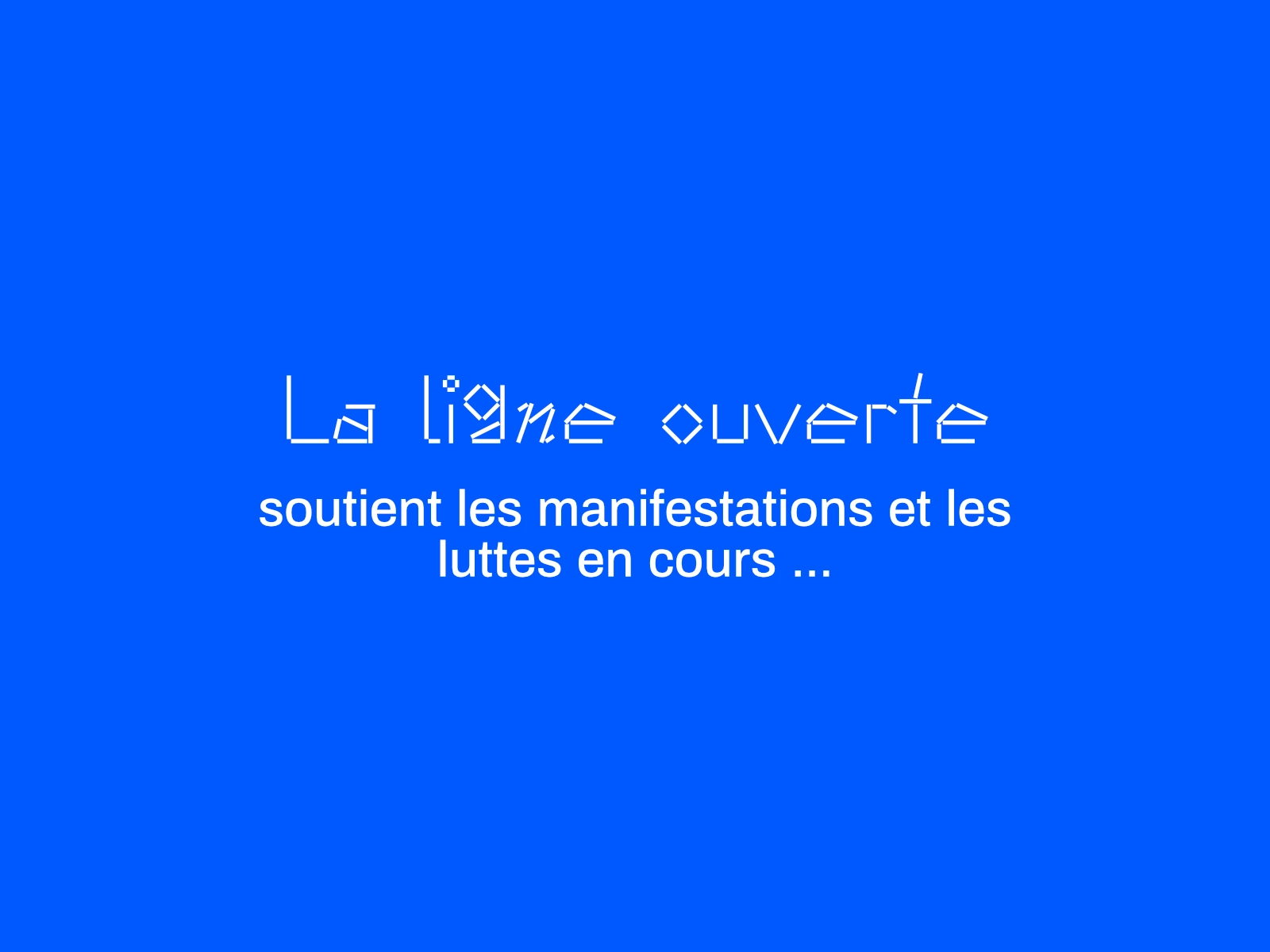 interface web du site internet du festival ULLAN 2026, le nom ULLAN apparait en blanc sur fond bleu